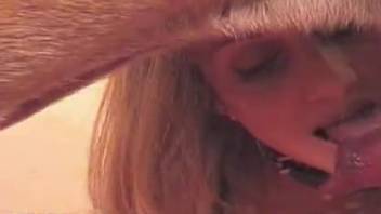 Amazing woman experiments with anal sex involving animals and consumes canine ejaculate