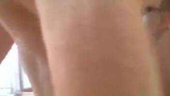 Powerful dick for a fair-haired slut in bestiality sequences